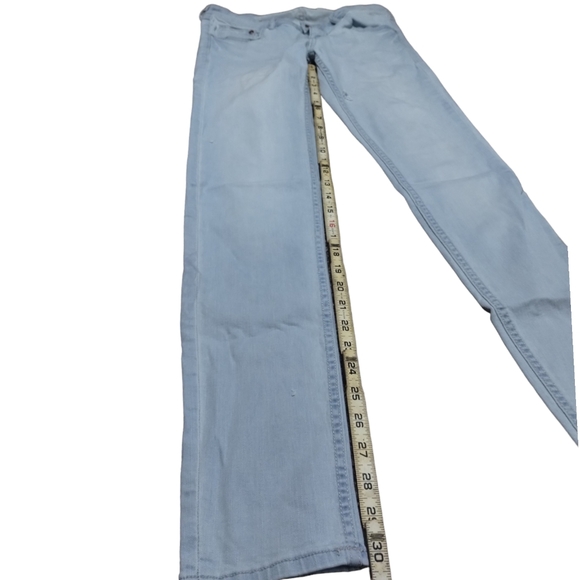 Denim skinny super low waist 30/32 stretchy stonewash light blue - Picture 5 of 7